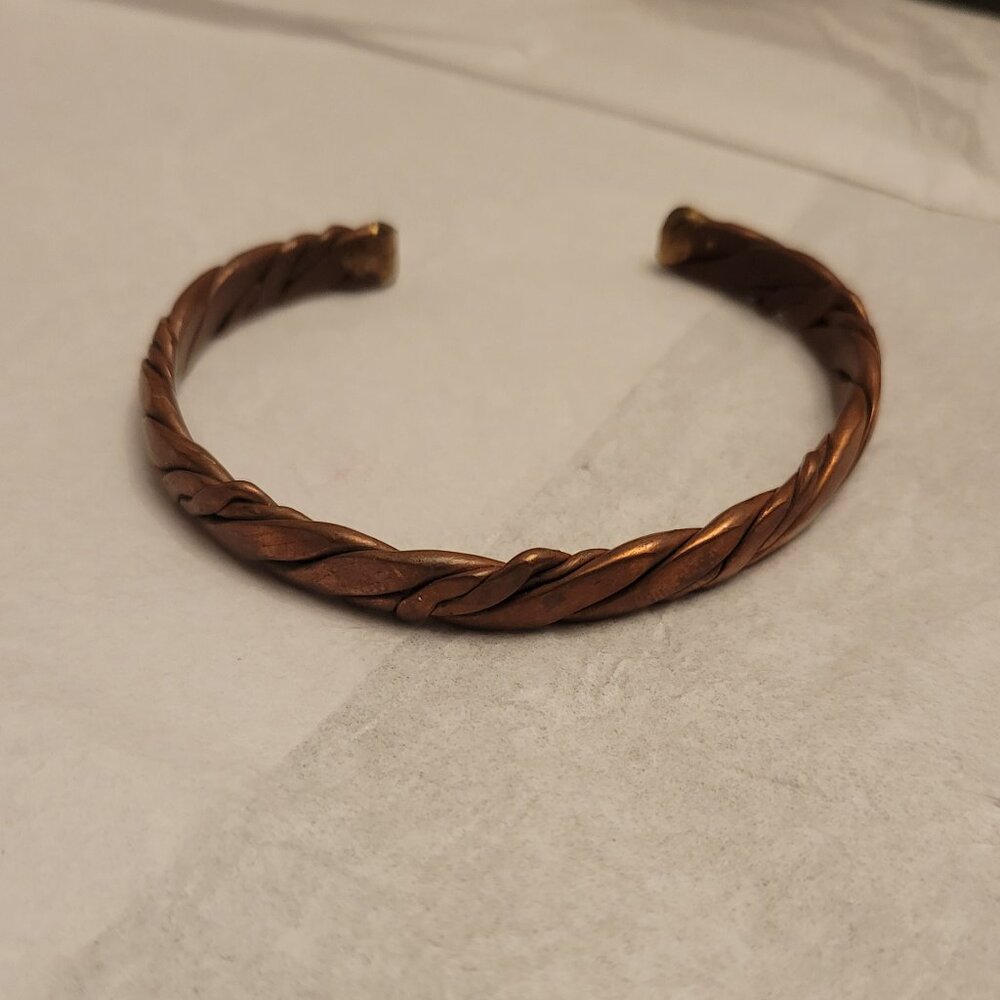 Vintage Handmade unisex Copper cuff bracelet